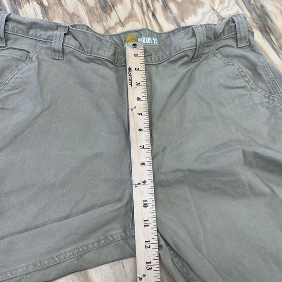 Carhartt Dungaree Relaxed Fit Work Pants 38X30 Beige Canvas Utility Workwear - Picture 11 of 12